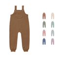thumbnail image 1 of WhouRiu Baby Girls Casual Sleeveless Jumpsuits Solid Color Loose Overalls With Pockets Kids Summer Lightweight Breathable Cute Onesies,4-5 Years, 1 of 6
