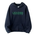 thumbnail image 1 of WhouRiu Big Boys Hooded Sweatshirt Letter Print Long Sleeve Hoodie Loose Comfy Fall Winter Warm Hoodies Blue,Sized 9-10, 1 of 4