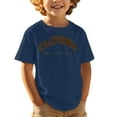 thumbnail image 1 of WhouRiu Big Boys Tshirts Short Sleeve Letter Printed Tee Top Children Casual Sports T Shirt Blue,Sizes 8-9, 1 of 3