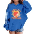 thumbnail image 1 of WhouRiu Big Girls Hoodies and Sweatshirts Long Sleeve Baseball Print Pullover Outerwear Hooded Tops Blue,Sizes 11-12, 1 of 3