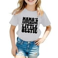 thumbnail image 1 of WhouRiu Big Girls T Shirts Letter Pattern Short Sleeves Clothes Kids Fashion Comfy Tshirts White,Sizes 8-9, 1 of 3
