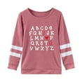 thumbnail image 1 of WhouRiu Big Girls T Shirts Long Sleeve Love Prints Tee Clothes Child Spring Fall Loose T Shirt Gray,Sizes 8-9, 1 of 3