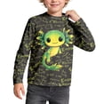 thumbnail image 1 of WhouRiu Boys Cartoon Graphic Sweatshirts Kids Autumn Cute Crew Neck Pullover Casual Everyday Wear, 1 of 6