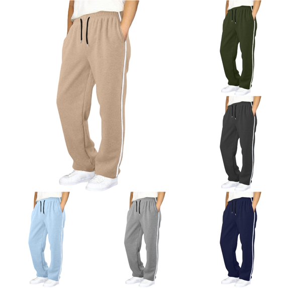 WhouRiu Boys Casual Jogger Pants Drawstring Waist Loose Fit Solid Color Sweatpants Kids Comfortable Everyday Trousers With Pockets,5-6 Years