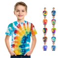 thumbnail image 1 of WhouRiu Boys Casual Tie Dye Graphic Tees Short Sleeve Crew Neck Tshirt Summer T Shirts 4-16 Years, 1 of 3
