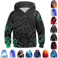 thumbnail image 1 of WhouRiu Boys Fashion Graphic Hooded Sweatshirts Kids Autumn Casual Pullover Hoodies, 1 of 5