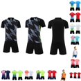 thumbnail image 1 of WhouRiu Boys Girls Athletic Outfits Short Sleeve Tees Shorts Set Kids Unisex Summer Training Clothes, 1 of 6