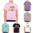 thumbnail image 1 of WhouRiu Boys Girls Back To School T Shirts Kids Unisex Short Sleeve Crew Neck Cartoon Graphic Tees Kids Comfortable Cute Casual Tshirt,4-5 Years, 1 of 4