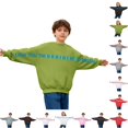 thumbnail image 1 of WhouRiu Boys Girls Letter Print Sweatshirts Kids Unisex Autumn Casual Fashion Crew Neck Pullover, 1 of 6