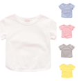 thumbnail image 1 of WhouRiu Boys Girls Solid Color Basic Tees Kids Unisex Short Sleeve Crew Neck Tshirt Comfortable Cute Casual Summer T Shirts,5-6 Years, 1 of 6
