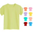 thumbnail image 1 of WhouRiu Boys Girls Solid Color Tees Kids Unisex Short Sleeve Crew Neck Tshirt Comfortable Cute Casual Summer T Shirts,6-7 Years, 1 of 4