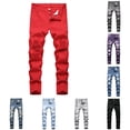 thumbnail image 1 of WhouRiu Boys Ripped Pants Casual Distressed Jeans Kids Everyday Trousers With Pockets 3-16 Years, 1 of 9
