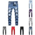 thumbnail image 1 of WhouRiu Boys Ripped Pants Casual Distressed Jeans Kids Everyday Trousers With Pockets 3-16 Years, 1 of 9