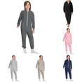 thumbnail image 1 of WhouRiu Boys Solid Color Jumpsuit Long Sleeve Zipper Hooded Romper Kids Autumn Winter Warm Cozy Fuzzy Homewear,15-16 Years, 1 of 8