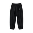 thumbnail image 1 of WhouRiu Children Girls Pants Fashion Summer Sun Casual Thin Quick Drying Jogger Sweatpants Kids Girls Sports Trousers Black,Sizes 3-4, 1 of 3