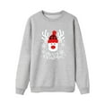thumbnail image 1 of WhouRiu Christmas Men's Sweatshirt For Family Matching Long Sleeve Snowman Print Hoodless Xmas Holiday Winter Sweatshirts Gray,Sized XL, 1 of 3