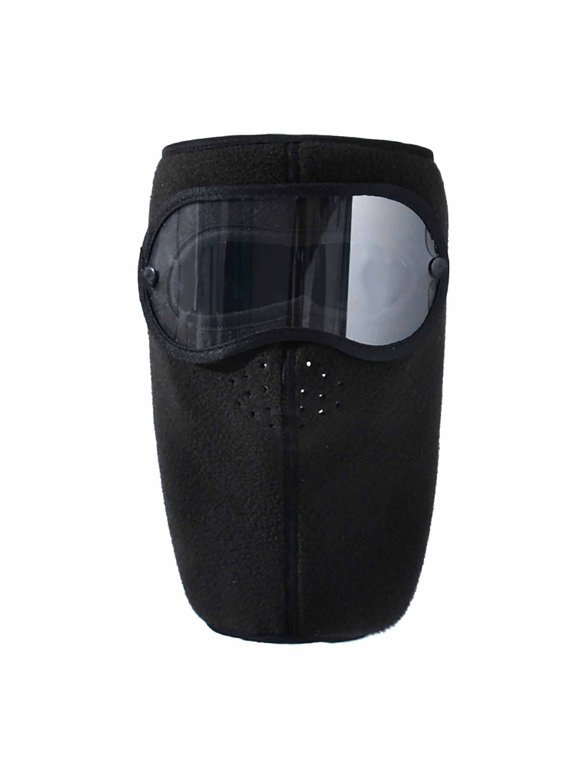 Ski Mask Balaclava with Goggles for Men Women Thermal Windproof Full Face Cover with Breathable Vents for Skiing Motorcycle Winter Outdoor
