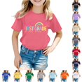 thumbnail image 1 of WhouRiu Girls Back To School T Shirts Short Sleeve Crew Neck Cartoon Graphic Tees Kids Comfortable Cute Casual Tshirt,12-13 Years, 1 of 4