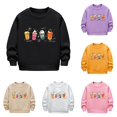 thumbnail image 1 of WhouRiu Girls Boys Cartoon Graphic Sweatshirts Halloween Crew Neck Pullover Kids Unisex Fall Wear, 1 of 4