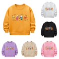 thumbnail image 1 of WhouRiu Girls Boys Cartoon Graphic Sweatshirts Halloween Crew Neck Pullover Kids Unisex Fall Wear, 1 of 7