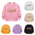 thumbnail image 1 of WhouRiu Girls Boys Cartoon Graphic Sweatshirts Halloween Crew Neck Pullover Kids Unisex Fall Wear, 1 of 4