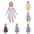 thumbnail image 1 of WhouRiu Girls Casual Cami Dresses Cartoon Graphic Sleeveless Lightweight Summer Beach Dress Kids Comfortable Cute Everyday Sundress,3-4 Years, 1 of 4