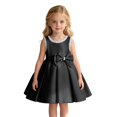 thumbnail image 1 of WhouRiu Girls Elegant Sleeveless Dress Wedding Birthday Party Gown Cute Bow Ruffle Princess Dresses, 1 of 8