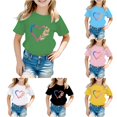 thumbnail image 1 of WhouRiu Girls Fashion Graphic Tees Kids Short Sleeve Crew Neck Tshirt Comfortable Cute Casual Summer T Shirts,11-12 Years, 1 of 5