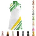 thumbnail image 1 of WhouRiu Girls Sleeveless Golf Dress Fashion Graphic Zipper High Neck A Line Dresses Kids Comfortable Cute Summer Athletic Sundress,8-9 Years, 1 of 6