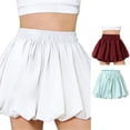 thumbnail image 1 of WhouRiu Girls Solid Color Ruffle Skirts Back To School Elastic Waist A Line Skirt Built In Shorts Kids Comfortable Cute Casual Skorts,2-3 Years, 1 of 7