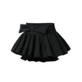 thumbnail image 1 of WhouRiu Girls Solid Elastic Waist Pleated Skirt Summer Casual Skort Skirt Black,Sizes 18-24 M, 1 of 8