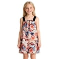 thumbnail image 1 of WhouRiu Girls Summer Casual Dresses Floral Print Sleeveless A Line Dress Kids Comfortable Cute Everyday Sundress,1-2 Years, 1 of 4