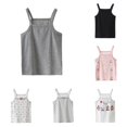 thumbnail image 1 of WhouRiu Girls Summer Sleeveless Tank Tops Solid Color Spaghetti Strap Backless Camisole Kids Lightweight Breathable Casual Tops,4-5 Years, 1 of 4