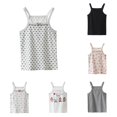 thumbnail image 1 of WhouRiu Girls Summer Sleeveless Tank Tops Solid Color Spaghetti Strap Backless Camisole Kids Lightweight Breathable Casual Tops,7-8 Years, 1 of 4