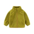 thumbnail image 1 of WhouRiu Boy's Coat Winter Warm Thickened Full Zip Soft Cozy Stylish Outerwear Coats Green,Sized 12-24 M, 1 of 2