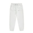 thumbnail image 1 of WhouRiu Kids Girls Pants Fashion Solid Color Baggy Sports Jogger Trousers Toddler Girls Loose Fit Leisure Style Pants White,Sizes 3-4, 1 of 3