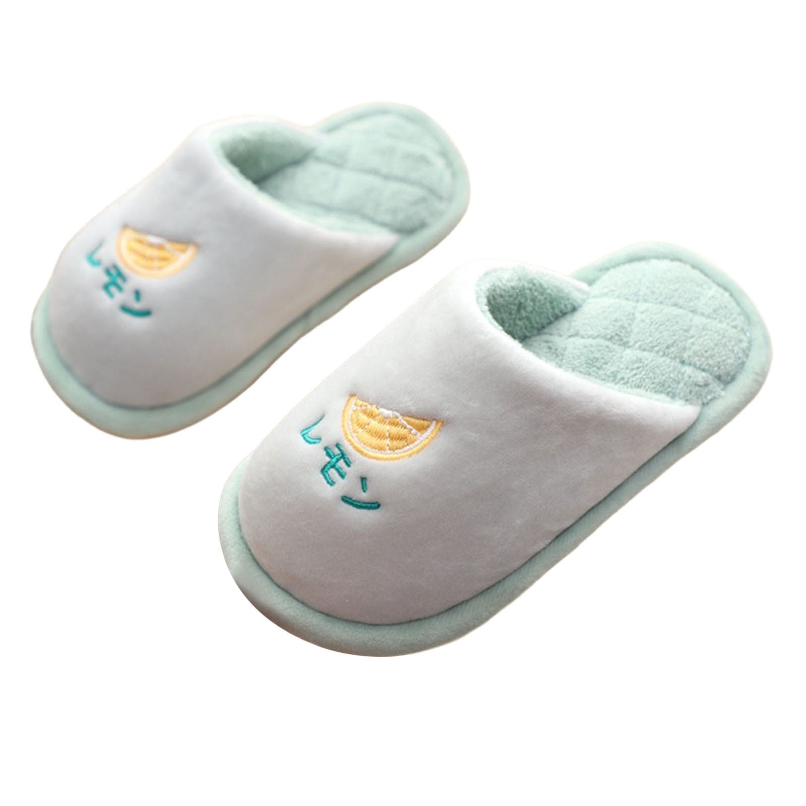 WhouRiu Little Boy Girl Cozy Slippers Cartoon Warm Scuff Slippers Kids ...