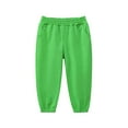 thumbnail image 1 of WhouRiu Little Boys' Pants Elastic Waist Active Jogger Pants Children Fashion Stretch Waist Thin Trousers Green,Sizes 5-6, 1 of 1