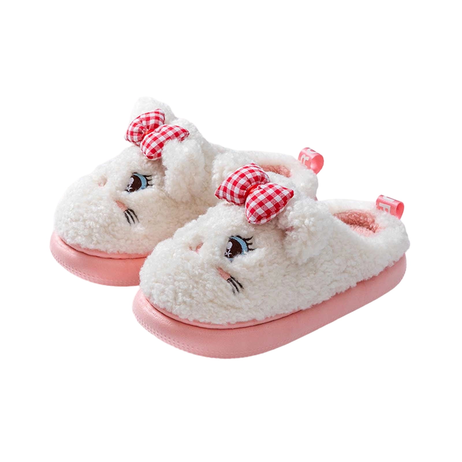 WhouRiu Little Girl Winter Slippers Cartoon Warm House Shoes Kids ...