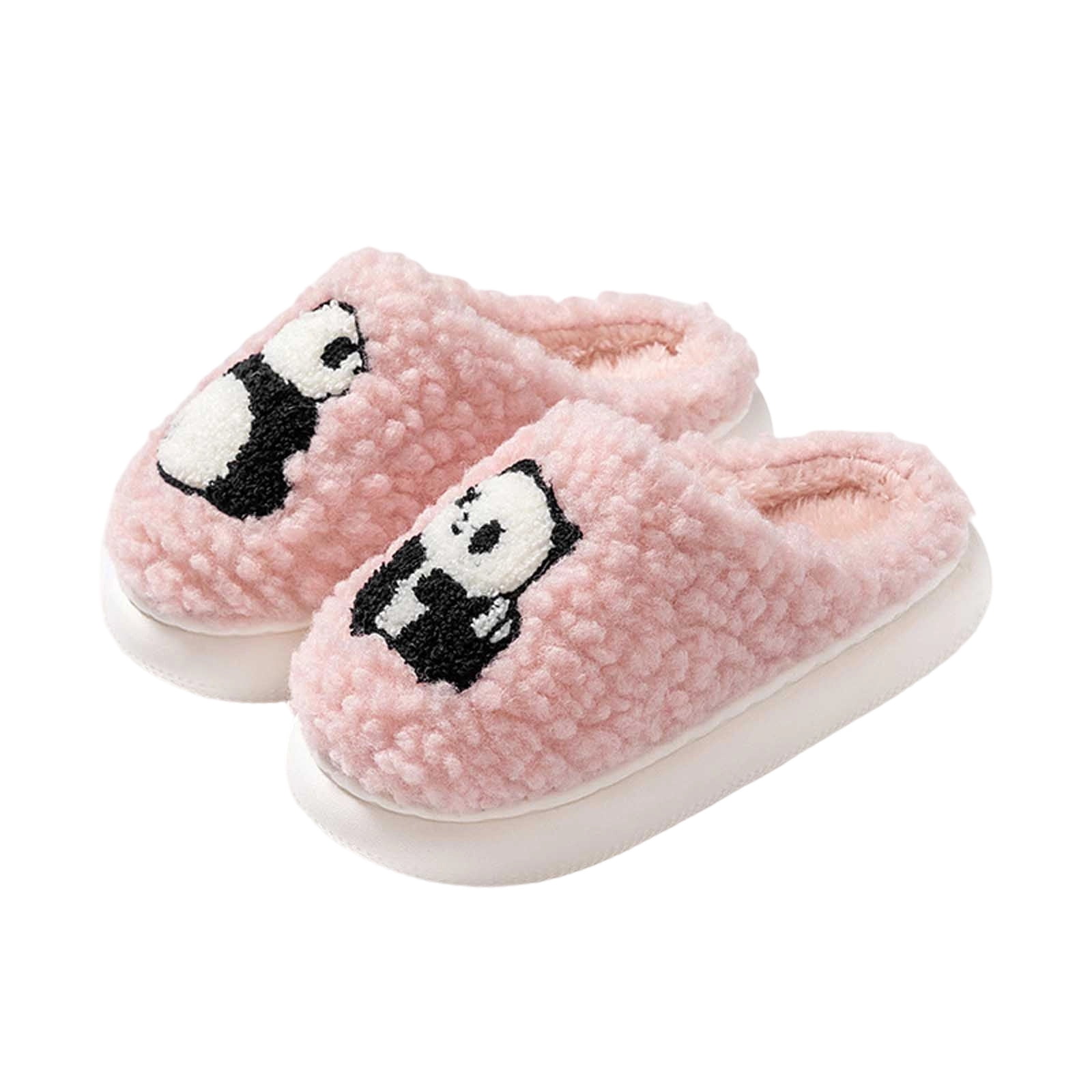 WhouRiu Little Girl's Slippers Winter Warm Cartoon Indoor Scuff Shoes ...