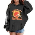 thumbnail image 1 of WhouRiu Little Girls Hoodies and Sweatshirts Long Sleeve Baseball Print Pullover Outerwear Hooded Tops Gray,Sizes 5-6, 1 of 3