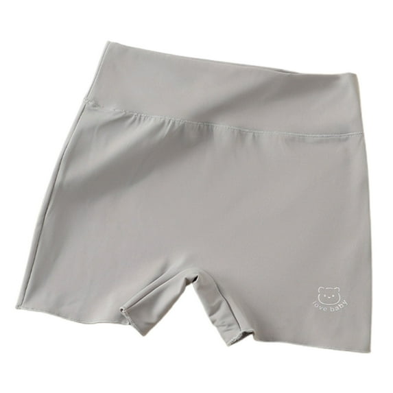WhouRiu Little Girls Underwear Breathable Stretch Cotton Panties Child Summer Lightweight Comfortable Bikinis Gray,Size 6-7