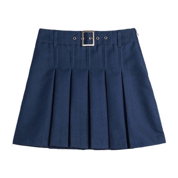 WhouRiu Skirts for Big Girls School Pleated Skirt for Children Summer Spring Comfortable Athletic Casual Skirts Blue,Size 12-13 Y