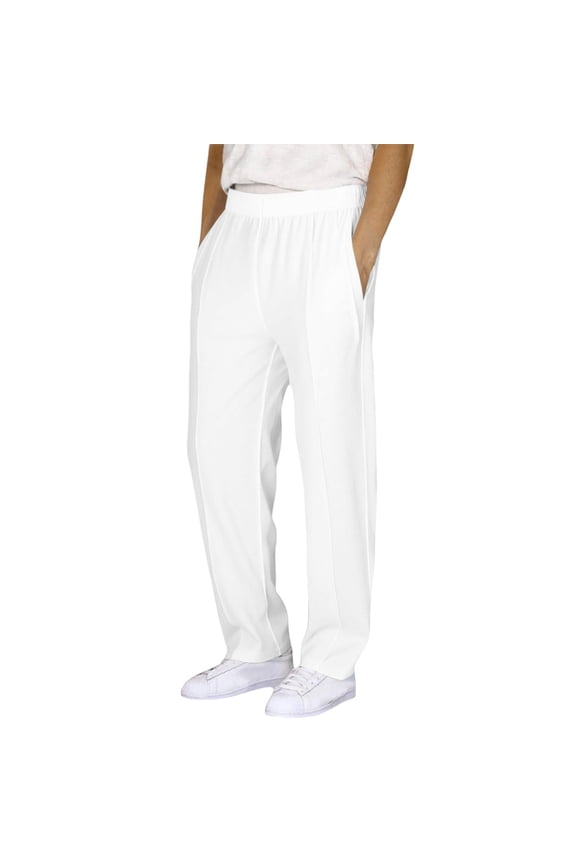 Toddler Boy' Pants Elastic Waist Tapered Leg Trousers Children Comfortable School Sports Wear Spring Pants White,Size 3-4