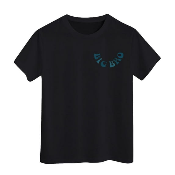 WhouRiu Toddler Boy Tshirts Cool Letter Prints Short Sleeve T Shirt Kids Summer Sports Tee Tops Black,Sizes 3-4