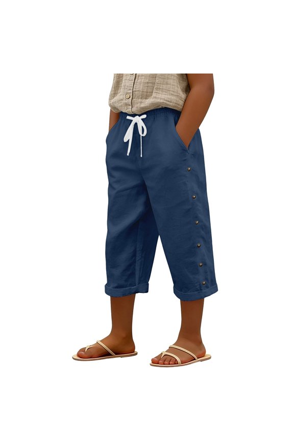 Toddler Boys Girls Pants Summer Lightweight Relaxed Trousers Kids Breathable Durable Athletic Streetwear Pants Blue,Size 3-4 Y