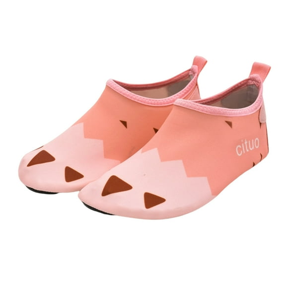 WhouRiu Toddler Boys Girls Water Shoes Cute Cartoon Swimming Beach Outdoor Soft Sole Shoe Child Lightweight Waterproof Shoes Orange Toddler8