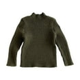 thumbnail image 1 of WhouRiu Toddler Boys Sweater Ribbed Knitted Long Sleeve Turtleneck Clothes Kids Winter Fall Stretch Tops Green,Sizes 3-4, 1 of 8