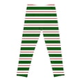 thumbnail image 1 of WhouRiu Toddler Girls Pants Christmas Holiday Elastic Waist Striped Leggings Child Comfy Party Autumn Trousers Green,Sized 4-5, 1 of 3
