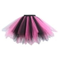 thumbnail image 1 of WhouRiu Toddler Girls Skirt Irregular Tulle Elastic Waist Dancewear Party Skirt Children Girls A-Line Tutu Skirt Pink,Sizes 6-10, 1 of 3